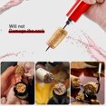 thumbnail image 3 of New Wine Cork Opener, Air Pressure Pump Bottle Opener 2-in-1 Design Pump Wine Opener 7S Quick Opening, Air Pressure Wine Opener with Foil Cutter, Great Gift for Wine Lovers, Red, 3 of 7