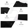 thumbnail image 5 of Mens Modern Fit Henley Short Sleeve Texture Polo Shirts Casual Wrinkle Free Stretch Shirt Tops, 5 of 6