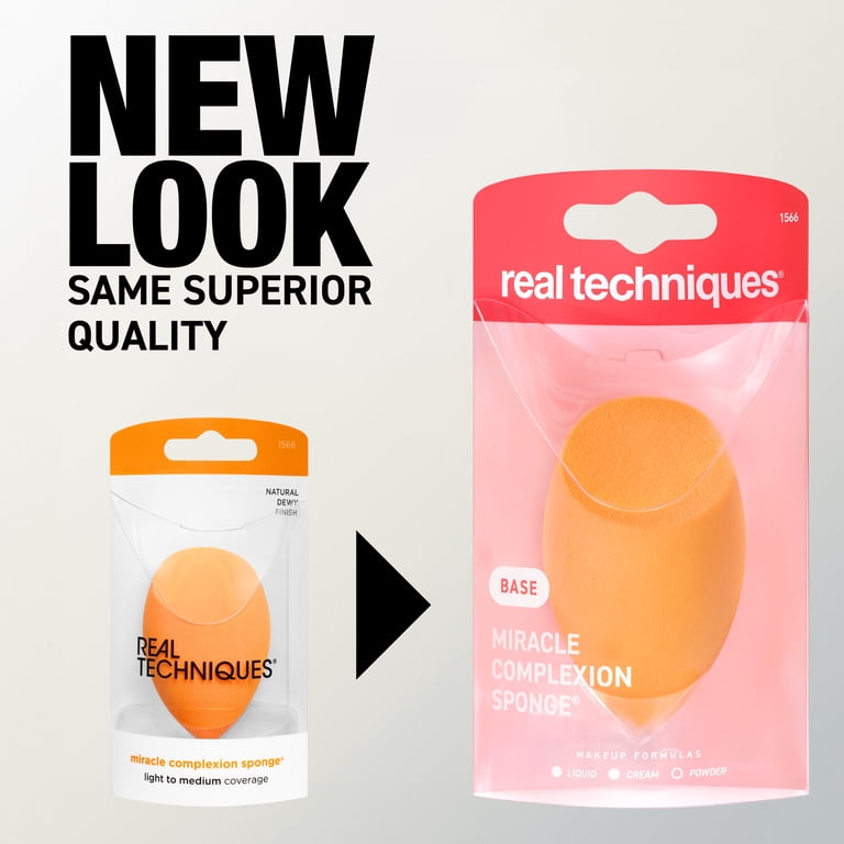 Real Techniques Miracle Complexion Sponge, 2 Count, Orange photo 5