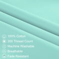 thumbnail image 3 of PiccoCasa 1Pc Egyptian Cotton Body Pillowcase Envelope Body Pillow Cover Cyan Body(20"x60"), 3 of 7