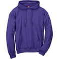 thumbnail image 4 of Hanes Mens EcoSmart Fleece Hoodie, L, Purple, 4 of 6