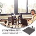 thumbnail image 3 of HEALEEP External Optical Drive for Computer with USB Powered DVD RW Recorder Black ABS 12.5 x 9.2 x 2.1 Inches, 3 of 5