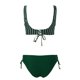 thumbnail image 3 of Gibobby Conjunto de traje de baño de bikini Traje de baño dividido de puntos con correa de bikini sexy para mujer(Azul,XL), 3 of 5