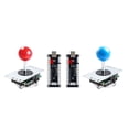 thumbnail image 4 of Controlador USB de 2 jugadore 2X 5Pin Stick + 4X 28mm Botón pulsador + 16x 3.3cm s Arcade Piezas de kits de bricola rojo azul Baoblaze joystick arcade controlador usb, 4 of 8