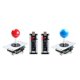 thumbnail image 4 of Controlador USB CUTICAT 2 Jugadores Joystick Arcade Rojo Azul, 4 of 8