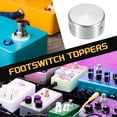 thumbnail image 5 of Uxcell 12 Pcs Footswitch Toppers Guitar Pedal Button Caps Footswitch Cover Silver Gold, 5 of 5