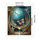 thumbnail image 2 of Hilo de algodón ecológico bordado completo, punto de cruz de mariposa impreso de 11CT, 40x50cm, 2 of 9