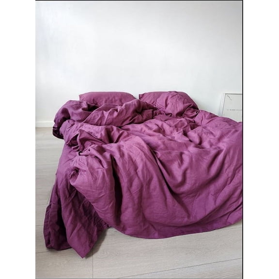 Pavish Export Pink Cotton Duvet Cover With 2 Pilow Case Washed Cotton Bedding Duvet Cover Set And Cocount Button Soft Quilt Cover Twin Xl