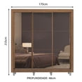 thumbnail image 3 of Ropero Closet Lyon Plus 3 Puertas con 3 Espejo con Pies Madesa, 3 of 5