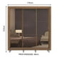 thumbnail image 3 of Ropero Closet Lyon Plus 3 Puertas con 3 Espejo con Pies Madesa, 3 of 5