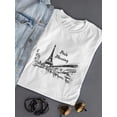 thumbnail image 3 of Paris Mornig Art T-Shirt Women -SPIdeals Designs, Female Medium, 3 of 4