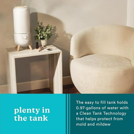Homedics - Top Fill Cool Mist Ultrasonic Humidifier - Medium