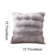 thumbnail image 3 of Kumdkd Super Soft Velvet Pillow Cover, 17.72x17.72 Inch Double-Sided Decorative Throw Pillow Case, Plush Gray Cushion Cover for Sofa Couch Bed Living Room, 3 of 6