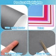 thumbnail image 3 of Uxcell 20Pcs Glitter Cardstock Paper, 250gsm Sparkly Paper Grey A4, 3 of 6