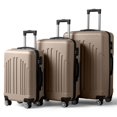 thumbnail image 2 of IVV 3-Piece Travel Luggage Set, Lightweight Suitcases with 360° Silent Spinner Wheels & TSA Lock, Hardcase Luggages Set Perfect for Business Trip, Champagne Gold (20"/24"/28"), 2 of 10