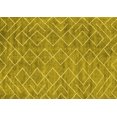 thumbnail image 1 of Ahgly Company Indoor Rectangle Abstract Yellow Contemporary Area Rugs, 5' x 8', 1 of 4