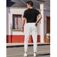 thumbnail image 3 of COOFANDY Mens Casual Joggers Pants - Cotton Drawstring Chino Cargo Pants Hiking Outdoor Twill Track Jogging Sweatpants Pants with Pockets for Men, 3 of 6