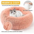 thumbnail image 4 of Cama para perros pequeños, cálida y redonda de felpa de 50 cm para perros medianos y pequeños, que mejora el sueño y mantiene el calor., 4 of 5