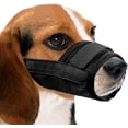 thumbnail image 1 of Cubierta de nylon respirable de la boca del perro de la malla, bozal del ajuste rápido con las correas ajustables, cubierta de la boca del animal doméstico, p, 1 of 5