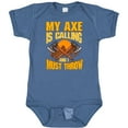 thumbnail image 3 of Inktastic Axe Throwing Funny Boys or Girls Baby Bodysuit, 3 of 5