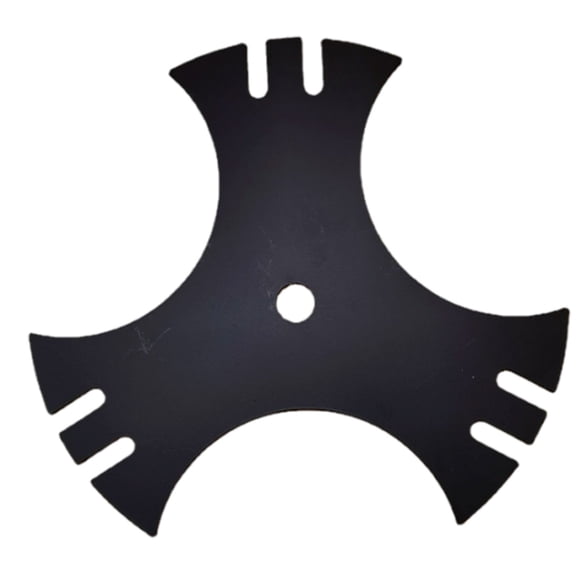 Lawn Mower Blade 9 x 9 in Universal 3-Side Edger Star Blade Replacement 1/2 in Center Hole Heavy Duty Manganese Steel Brush Cutter Blade