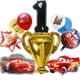 thumbnail image 3 of Decoraciones de fiesta de Rayo Mcqueen, globos de aluminio de Disney Cars, vajilla desechable para fiesta, manteles, platos, tazas, Baby Shower, nuevo, 3 of 5