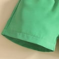 thumbnail image 6 of Baby Boy St Patricks Day Outfit Cartoon Print Button-Down Shirt with Suspenders and Shorts Set 2 Piece, 6 of 6