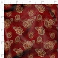 thumbnail image 2 of Soimoi Luxurious 58" Wide Red - Floral Printed, Cotton Jersey Fabric - Perfect Material For Clothing, Home Decor, Craft Projects, 1 Yard, 2 of 6