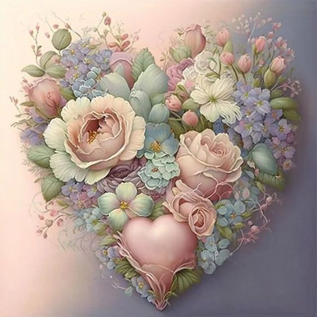 Hilo Algodón Ecológico Bordado Arte Punto Cruz Con Flores Impresas 11CT 50x50cm