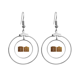 thumbnail image 1 of Aliento la riqueza libertad calidad valor Los pendientes cuelgan del aro de la joyería del círculo de la gota Unbranded M, 1 of 3