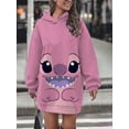 thumbnail image 4 of Sudadera con capucha de Disney Stitch para mujer, vestido de suéter informal de calle, moda de viento Simple, regalo de cumpleaños, Top nuevo, 4 of 4