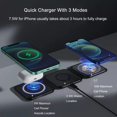 thumbnail image 3 of Estación de carga inalámbrica 3 en 1 para múltiples dispositivos Apple, almohadilla de carga plegable magnética, compatible con iPhone 14/Pro/Max/Plus/13/12, iWatch, AirPods 3/2/Pro (adaptador PD20W i, 3 of 3
