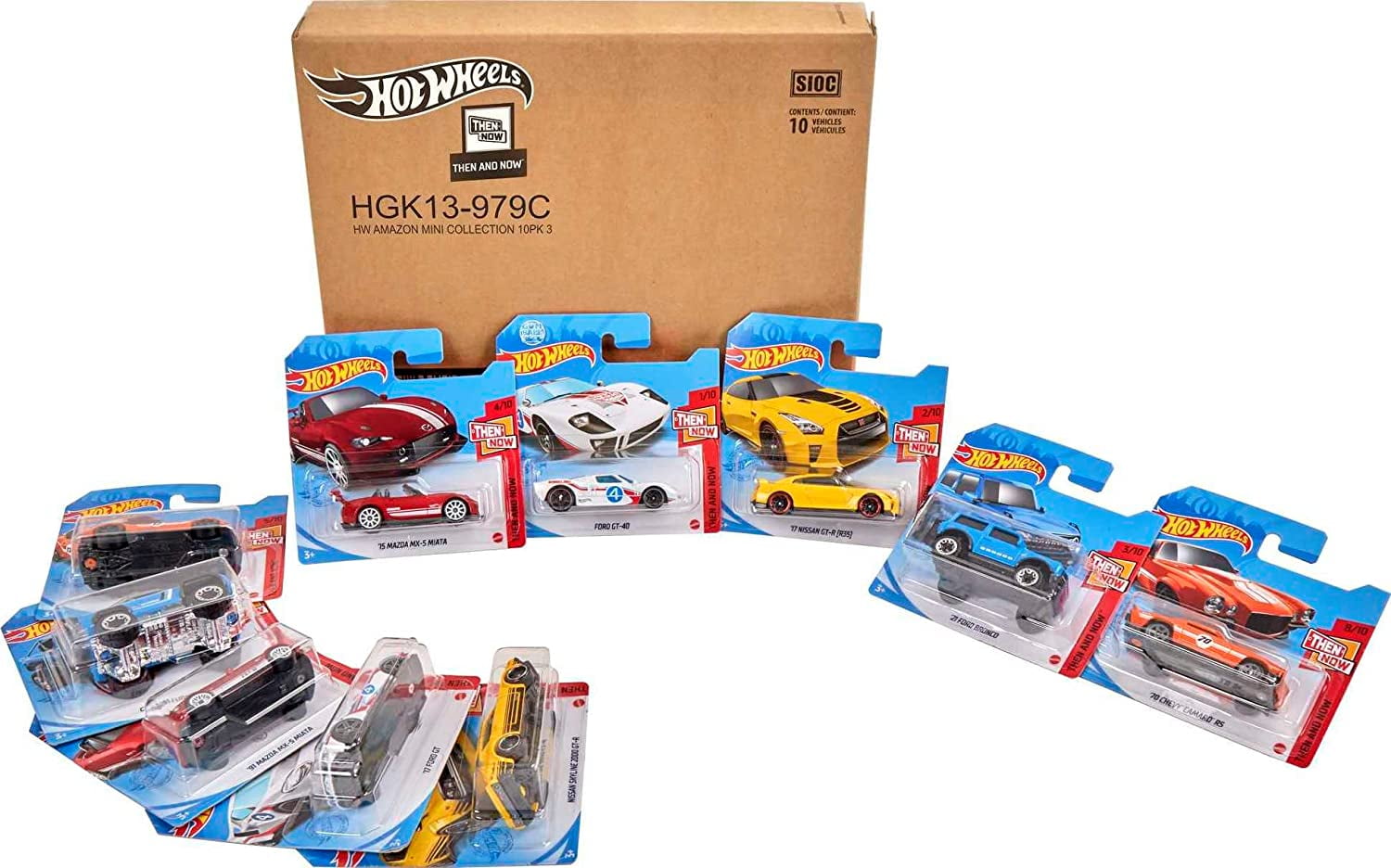 Pack de 10 Mini Coches Hot Wheels »