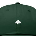 thumbnail image 2 of Dalix Lil Cloud Embroidered Cotton Cap Outdoor Dad Hat Womens in Dark Green, 2 of 5