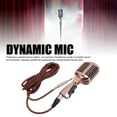 thumbnail image 3 of Retro Dynamic Vocal Microphone, Classic Cardioid Mic with XLR Female to 6.35mm Cable, Angle Adjustable, Retro Style Mic for Stage Performance, KTV, Live Performance, 3 of 7