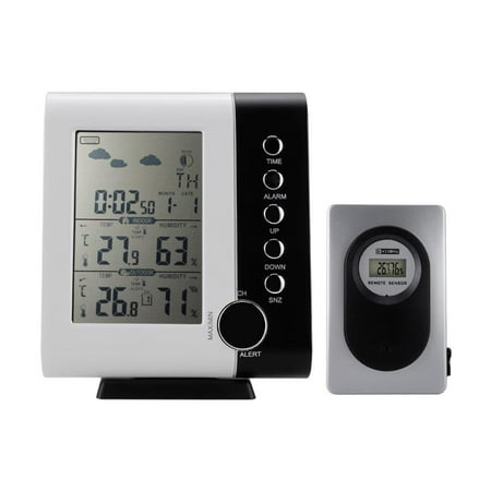 

Thinsont Weather Station Moon Wireless Battery Powered Outdoor Indoor Digital Screen Hygrometer Alarm Weather Forecast Humidity