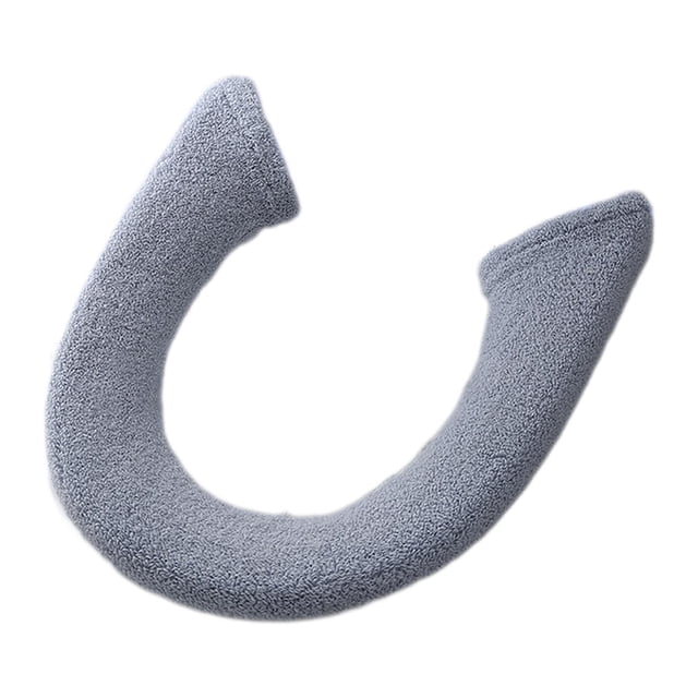 Funda de asiento de inodoro más gruesa, cálida, portátil, sencilla, reutilizable, de fácil limpieza, cojín para asiento de inodoro, para viajes, Gris oscuro
