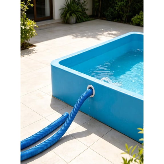 OEFNTAC 4-Piece 1.25-Inch Pool Hose Set with s Above Ground Pump Replacement Above Ground Pool Hose Pool Pump Hose Pool Filter Hose Swimming Pool Supplies