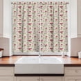 thumbnail image 2 of Ambesonne Floral Kitchen Curtains, Spring Time Spread Flowers, 55"x45", Grey Yellow Multicolor, 2 of 3