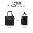 thumbnail image 5 of RTIC 20 Can Ultra-Tough Soft Cooler Pro, Leakproof Cooler, Waterproof Zipper, Black, 5 of 8