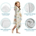 thumbnail image 7 of Pastel Fairy Rainbow Pattern Hooded Bath Towel，50"x30" for Ages 3 To 12 Kids, Quick Dry Lightweight Soft Microfiber Hood Beach Towel Cover Up for Kids, 7 of 7