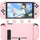 thumbnail image 4 of Estuche de transporte rosa de 1 pieza para Nintendo Switch: paquete de accesorios rosa con estuche protector rígido, protector de pantalla de vidrio, soporte ajustable y tapa de agarre para el pulgar., 4 of 5