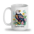 thumbnail image 2 of Personalized Cute Bald Eagle Coffee Mug 11oz 15oz - Custom Name Ceramic Cup - Best Gift for Bald Eagle Lovers, Parents, Girlfriend, Siblings, Kids, Bird Enthusiasts, 2 of 6