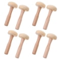 thumbnail image 4 of OUNONA  10 Pcs Woody Mushroom Felt Mushrooms Patching Threads Craft Kit, 4 of 8