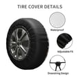 thumbnail image 4 of Kdxio Colorful Flowers for Tire Cover Wheel Protectors Tyre Covers Weatherproof Wheel Covers Universal Fit for Trailer Rv SUV Truck Camper Travel Trailers 14 inch, 4 of 8