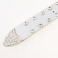 thumbnail image 5 of Ceinture pour Femmes, Ceinture en Cuir, Ceinture Rivetée avec Strass, punk Gothique, 5 of 5