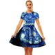 thumbnail image 1 of Vestido midi acampanado casual de manga corta para mujer XL TUNC Sencillez, 1 of 5