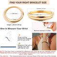 thumbnail image 2 of Brazaletes de oro para mujer, brazaletes modernos con bisagras, brazaletes abiertos anchos y gruesos, brazalete minimalista, joyería de regalo, 2 of 5