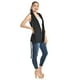 thumbnail image 2 of Chaleco elegante con cinto Roman Fashion /Juvenil, 2557 (Negro) negro G, 2 of 5