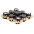 thumbnail image 3 of Fingertip Gear Toy DIY Decompression Metal Finger Hand Gear Toy for Stress Relieving Black, 3 of 14